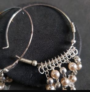 Star Dangle Hoop Earrings