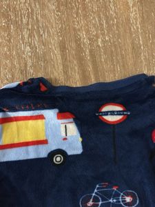 M&amp;S London Print Velour Pajama Set