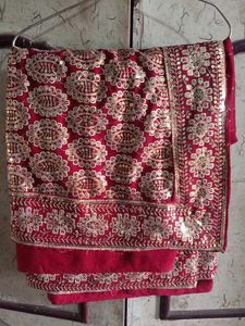 Heavy Work Wedding Saree For Women