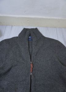 Gray Wool Cardigan