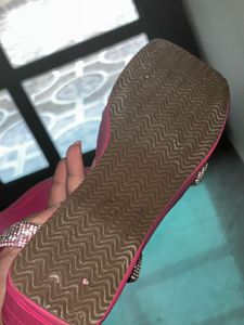 Pink Rhinestone Slides