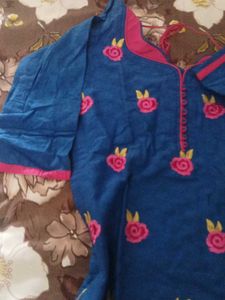 Floral Embroidered Kurta
