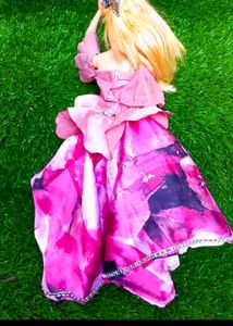 Vintage Barbie Pink Floral Dress