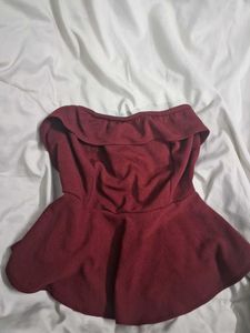 Maroon Tube Top
