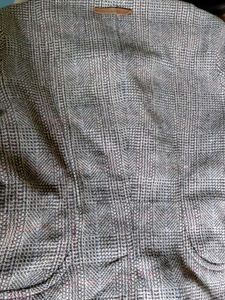 Checkered Peacoat coat women