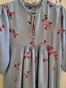 Rose Embroidery Kurti