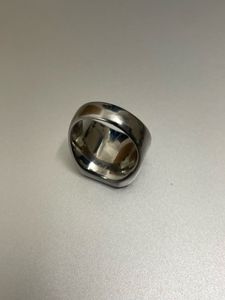 Square Silver Statement Ring