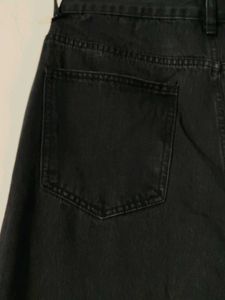 Black Charcoal Women Trendy Trouser