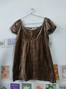 Brown Cottagecore Tunic