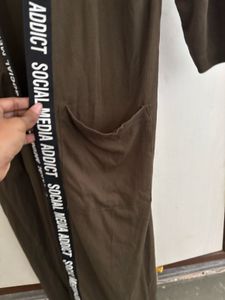 Olive Green &#34;Social Media Addict&#34; Cardigan