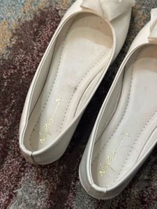White Ballet Flats