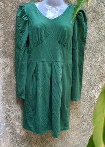 SEXY DARK GREEN DRESS