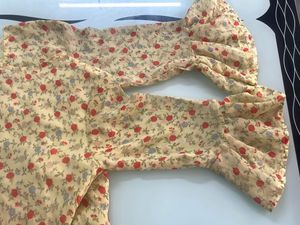 Floral Kurthi Cream Colour