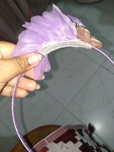 Purple Floral Hair Clip