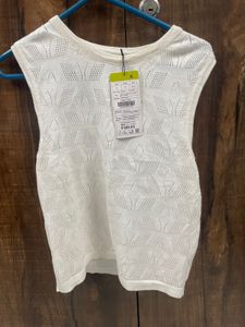White Sleeveless Top