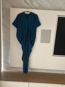 Stylish Deep Teal Blue Kaftan Style Dress