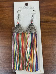 Rainbow Tassel Earrings