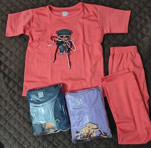 Modern Elegant Kids Girls Nightsuits