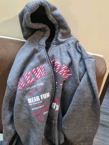 Boy&#39;s Grey Teddy Hoodie