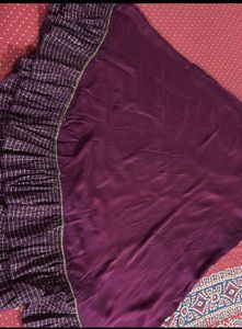 Elegant Purple Ethnic Skirt