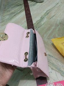 Pink Colour Sling Bag