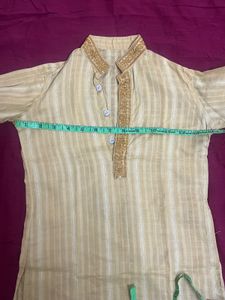 Striped Kurta Shirt with modi jacket