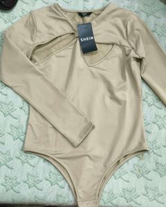 Shein Cutout Bodysuit - Long Sleeve
