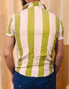 Striped Button-Down Shirt