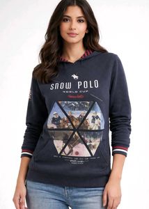 Snow Polo Graphic Hoodie