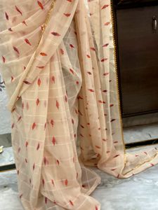 Pre Drapped saree With Blouse