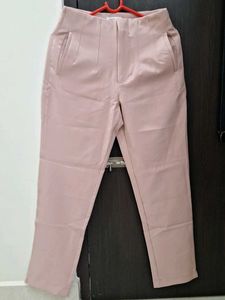 Blush Pink High-Waisted Formal Trouser