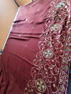Beautiful Heavy Embroidery 🪡 &amp; Sequins Work Saree