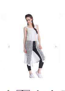 ONLYFront-Open Crochet Longline Shrug