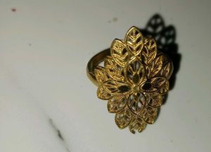 Gold-toned Necklace And Rings