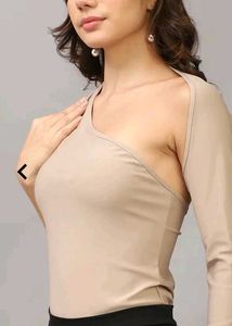 Bold Asymmetrical Neck Cut-Out Shoulder Fitted Leo