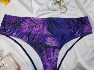 🇳🇿💫🎀 Purple Leaf Print Bottom