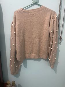 Peach Sweater For Winters