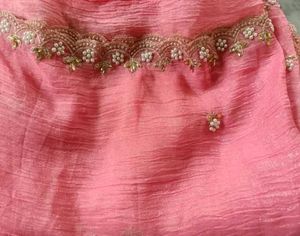 Pink saree