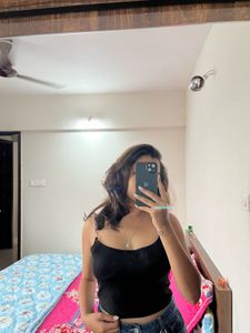 Black Chain Strap Tank Top