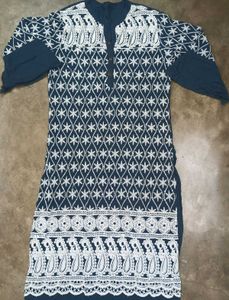 Kurti With Full Thread &amp; Sequence Work