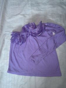Purple Ruffle Top