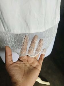 Elegant White Lace Trim Top