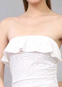 Chic White Bodycon Mini Dress🤍