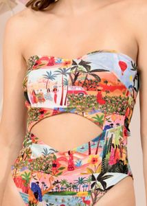 Tropical Print Bikini Set