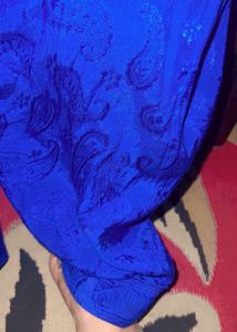 Blue Pakistani Suit With Shalwar And Dupatta