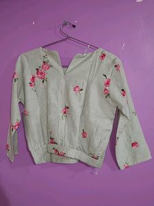 Floral Embroidered Top