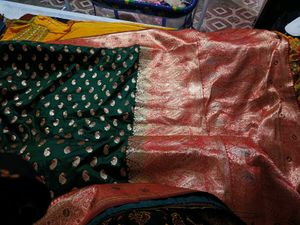New pure Silk Saree With Stitched Blouse