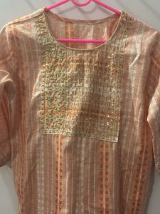 Elegant Peach Kurta