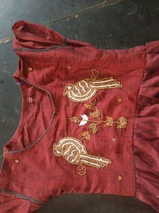 Dress Top Of Brown And Black Shade
