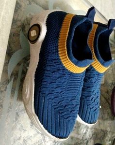 Blue &amp; Yellow Baby Shoes